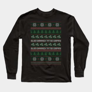 Silver Shamrock Tattoo Company X-Mas Sweater Style Long Sleeve T-Shirt